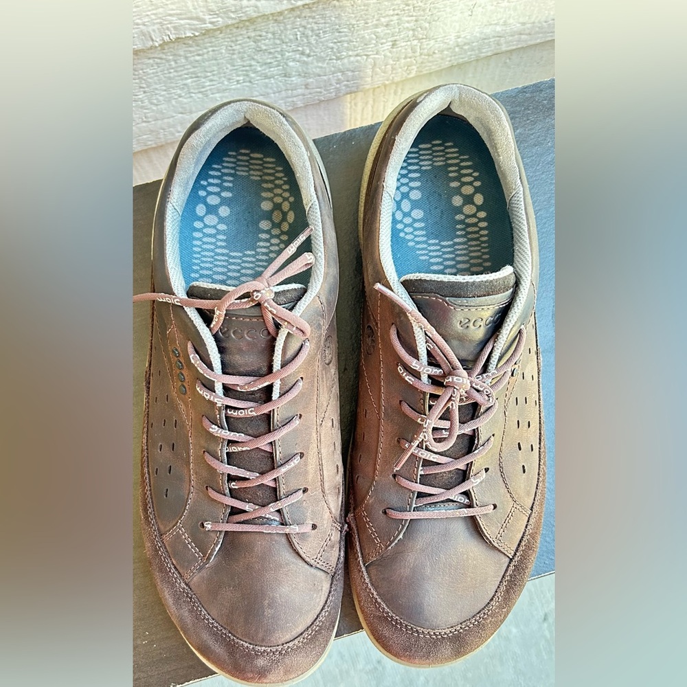 Ecco Men's Brown Leather Shoes View 2